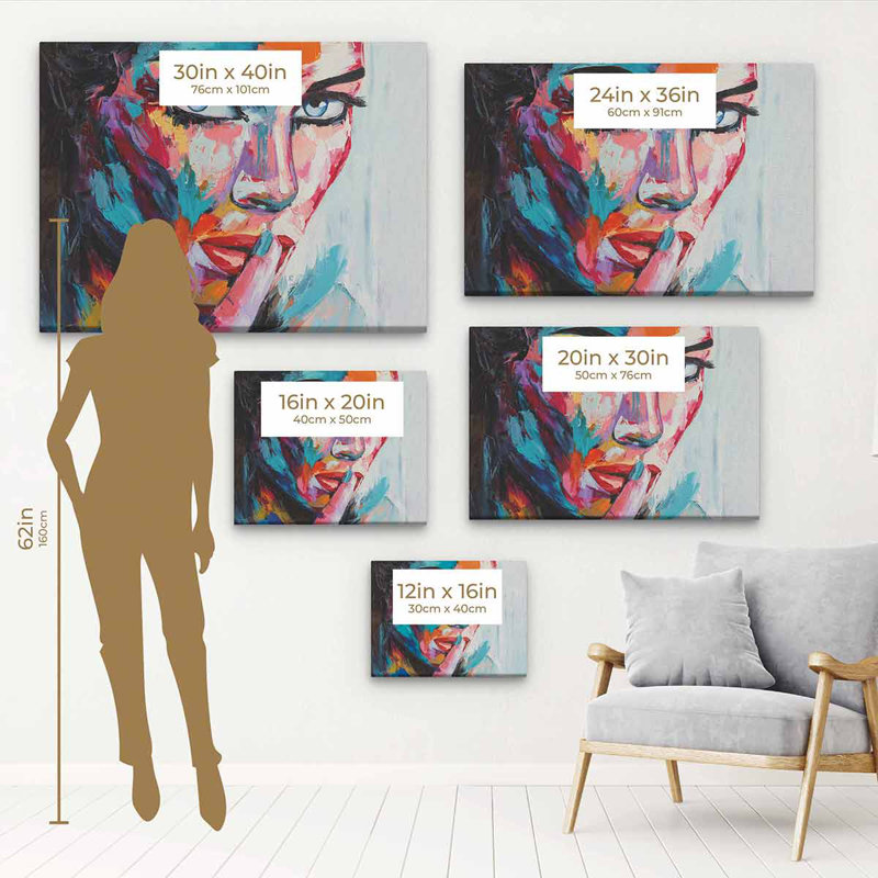 Florinel Woman's Secret - Peinture, H 12 po x l 16 po, Cadre noir