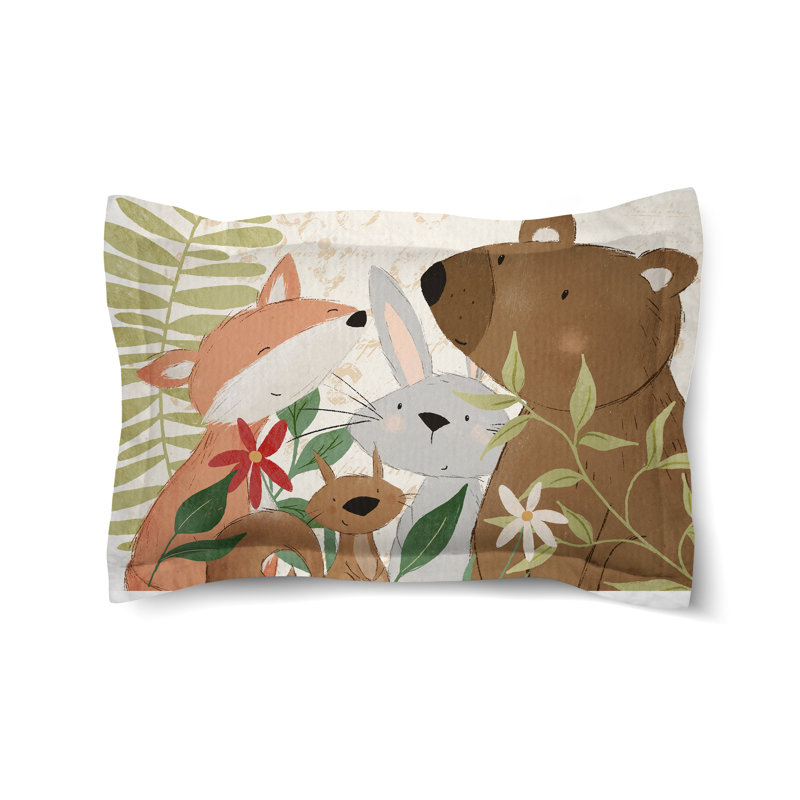 Forest Family Microfiber / Microsuede Pillow Sham