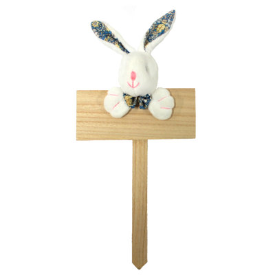 6.25" X 14" Bunny on Wood Stake, Set of 5