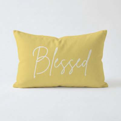 Blessed Pillow 21"x13" Sunshine