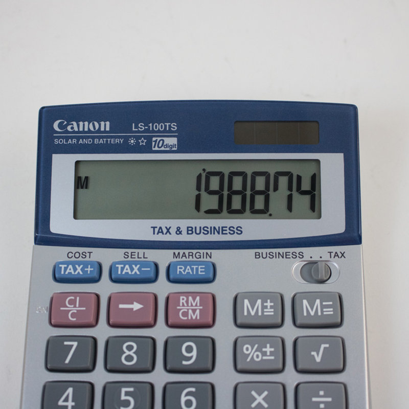 Calculatrice à 10 chiffres canon LS100TS