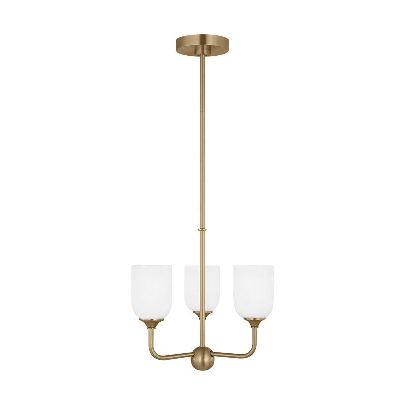 Petit lustre Émile de génération Lighting , Oui, Bronze satiné