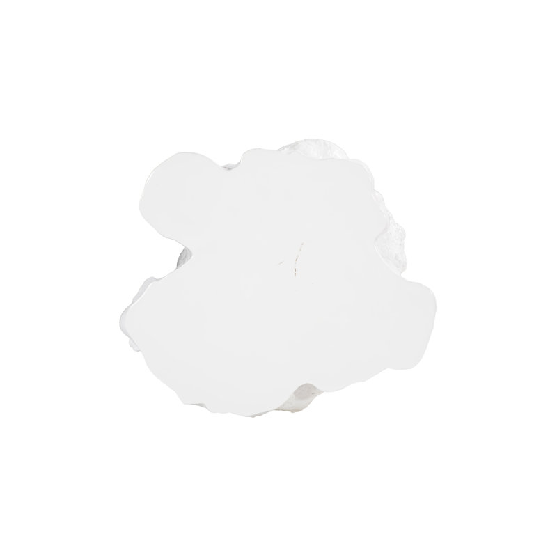 Log Side Table, Gel Coat White