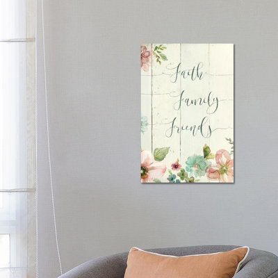Faith Family Friends by Carol Robinson - Wrapped Canvas Gallery-Wrapped Canvas Giclée