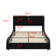 Luxurious Faux Leather Upholstered Platform Bed With Thickened Headboard, Bluetooth Speakers And RGB LED Light-1262582057-1262582059