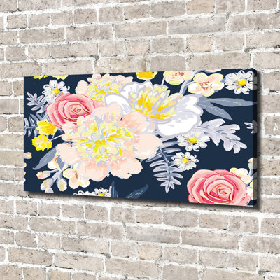 Floral Pattern - Wrapped Canvas Print