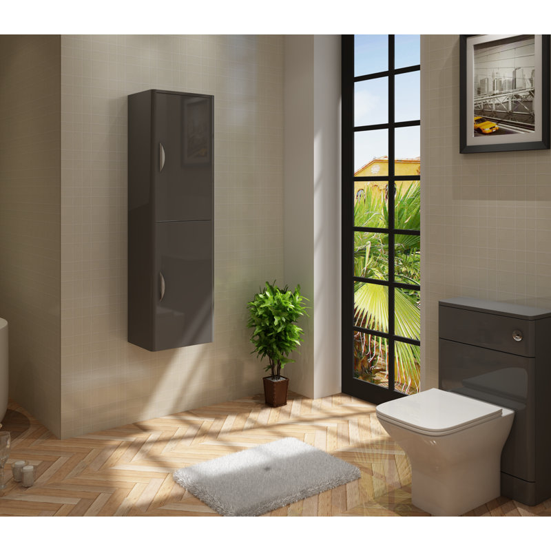 Apollo Wall Linen Cabinet, Anthracite Grey