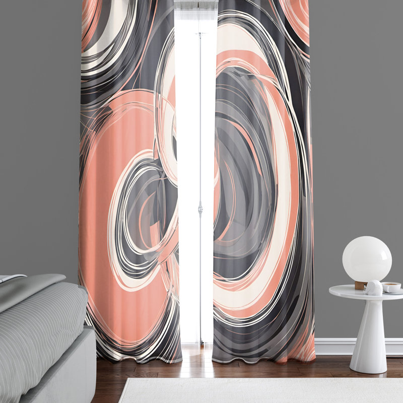 Semi Sheer Curtain Pair, 40" W x 61" L
