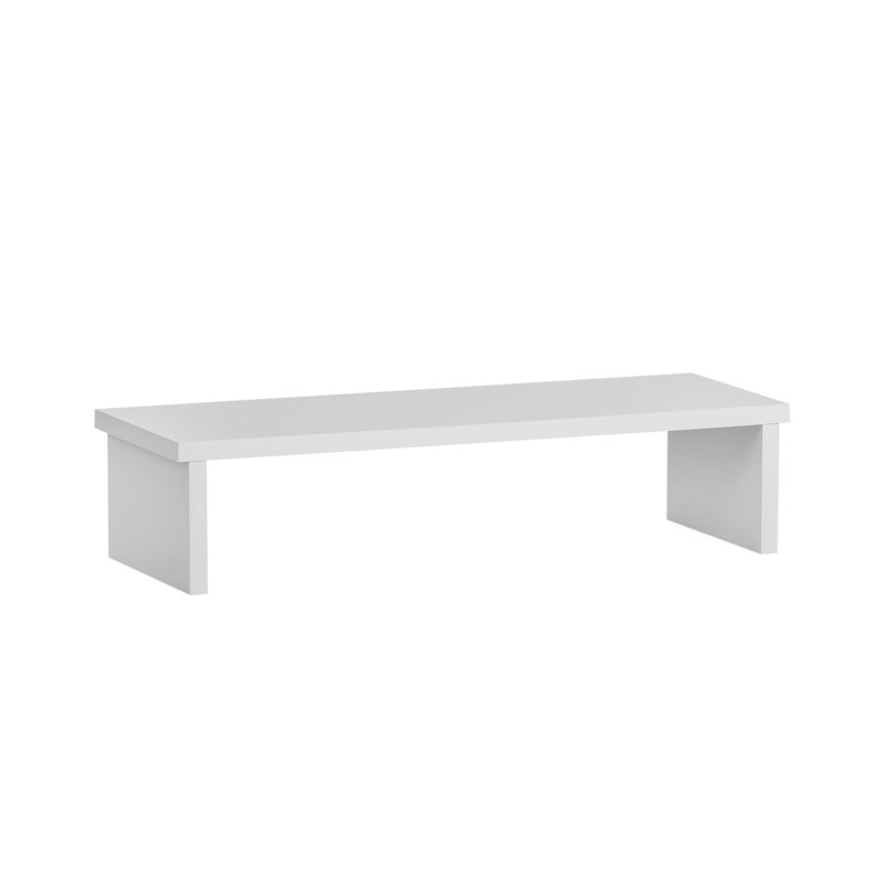 Daphne Manufactured Wood Monitor Stand, White