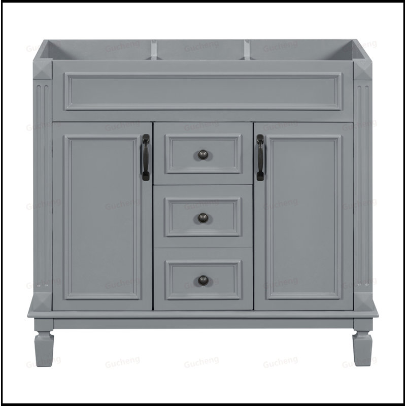 Meuble-lavabo de 36 pouces seulement, Gris