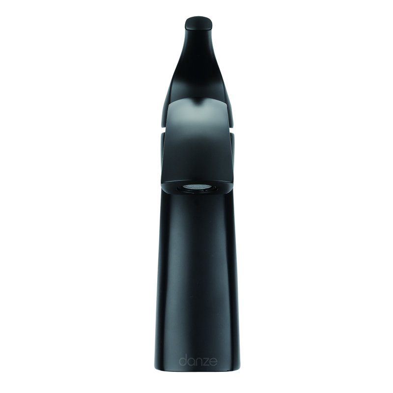 Vaughn Single Hole Bathroom Faucet with Drain Assembly, Satin Black
