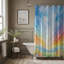 Rideau de douche standard 1 pièce Pastel Terrain-1797430133