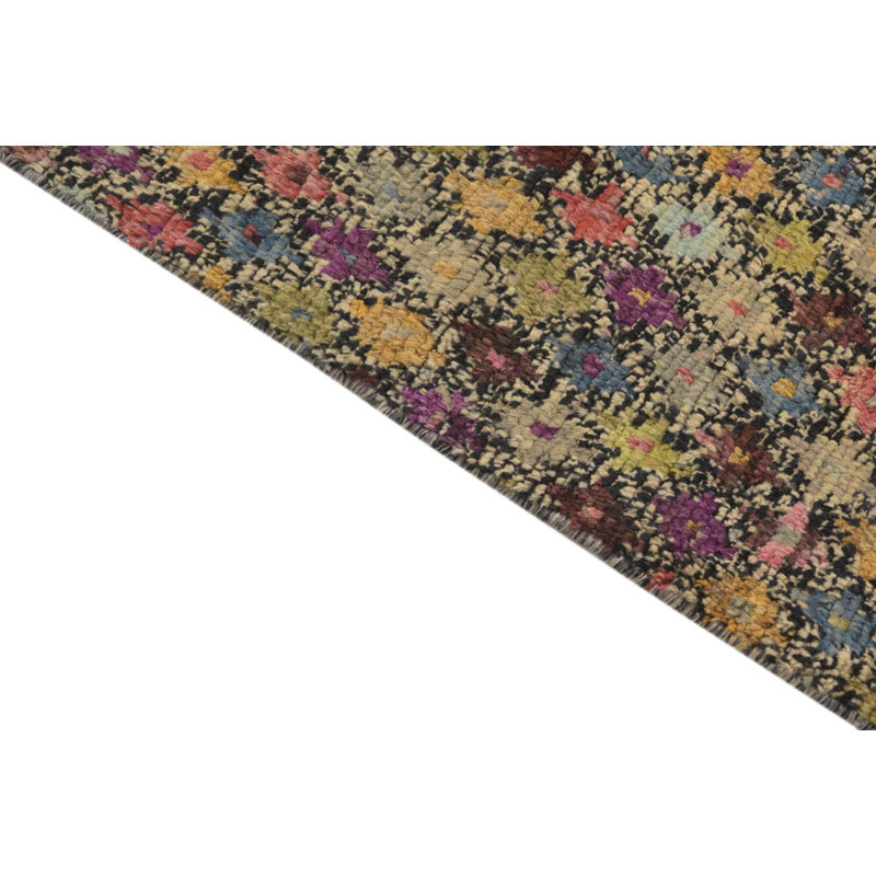 Tapis noir et blanc Oliveri