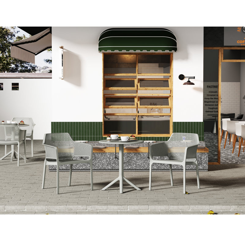 Ensemble bistro 3 pièces Araromi, Gris clair