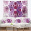 Tapisserie abstraite à motif fractal rose exotique-28496925