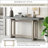 Contemporary Console Table With Wood Top
