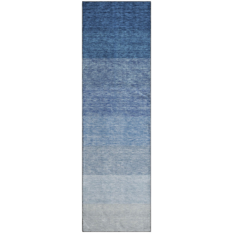 Premium Machine Washable Prisco Blue Rug
