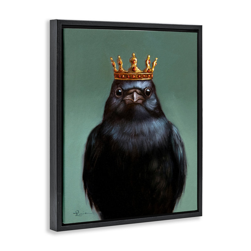 Cadre flottant King King, design par Lucia Heffernan, Cadre flottant noir de jais, H 21 po x l 17 po
