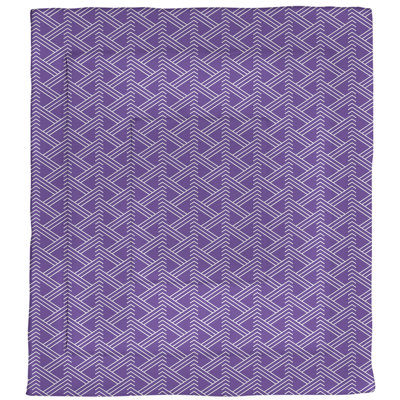 Édredon simple réversible en microfibre à motif Zig Zag