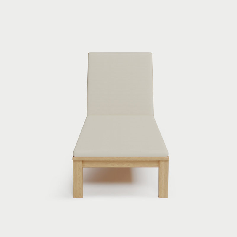 Solerno Heated Chaise Lounge — Dove, Bisque