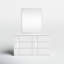 Commode double à 6 tiroirs avec miroir 55 po Augie-1663160722