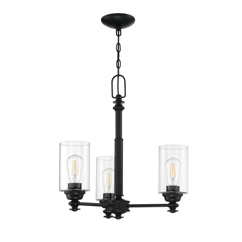 Lustre classique/traditionnel 3 lumières unique Uffington, Dos plat