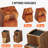 VEVOR 25 Slot Acacia Knife Block