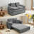 55.1" Compact Sleeper Couch With 5-Position Adjustable Backrest, Hidden Storage & USB Charging 3-In-1 Pull Out Sofa Bed For Small Spaces-1314247871-1314247870-1314247868