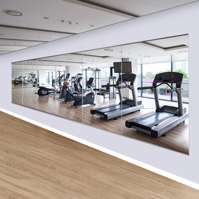Fitness Center Wall Of Mirrors Gym Room Best Mirror Workout System
