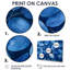 Indigo feuilles feuillage collage II - feuilles, art mural-213599644-213599646-213599617