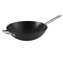 Berghoff Balance Non-stick Ceramic Wok Pan 11, 4.4qt. with Multifunctional  Glass Lid, Recycled Aluminum, CeraGreen Non-toxic Coating, Stay-cool