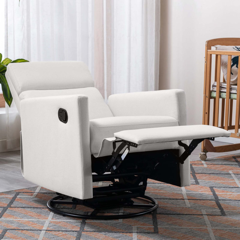 Fauteuil inclinable et pivotant Rocker, Beige