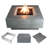 Envelor Fire Pit 16'' H X 36'' W Includes Windscreen, Lid, and Canvas Cover-91327687