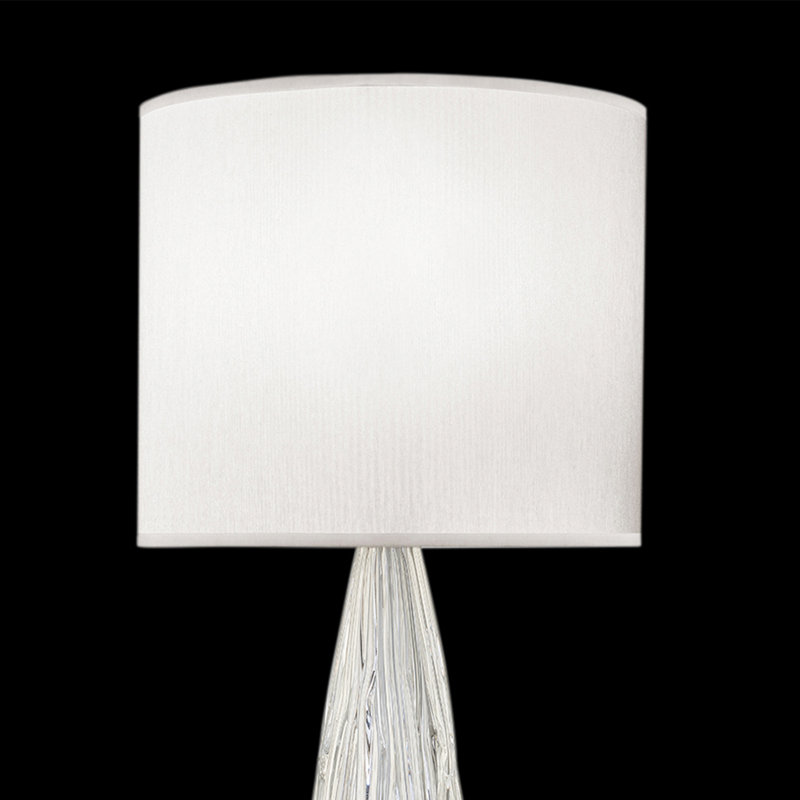 Las Olas Table Lamp, Silver, White