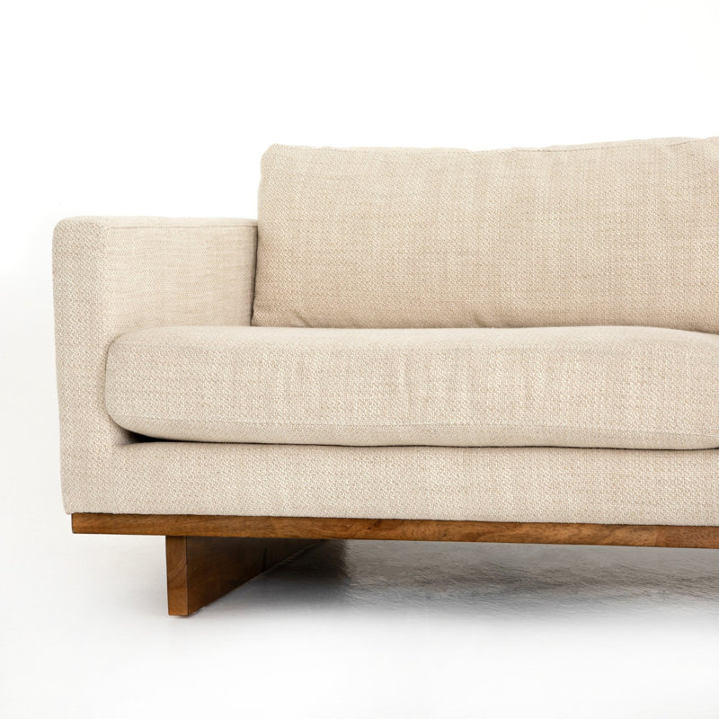 Everly Chaise Sectional, Right Hand Facing, 32" H x 133" W x 86" D, Irving Taupe Polyester Blend