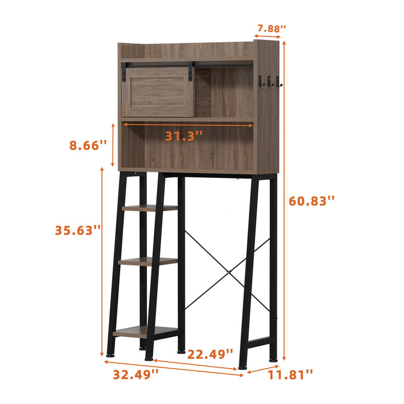 Thurnell Freestanding Bathroom Cabinet, Brown