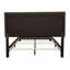 Lit simple avec structure en tissu gris anthracite et pieds rembourrés-759737297-759737296