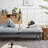 72.4" Cordury Soft Armless Futon Sofa Bed-505392170
