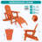  2-Person Outdoor Adirondack Chair with Ottoman-1533697963