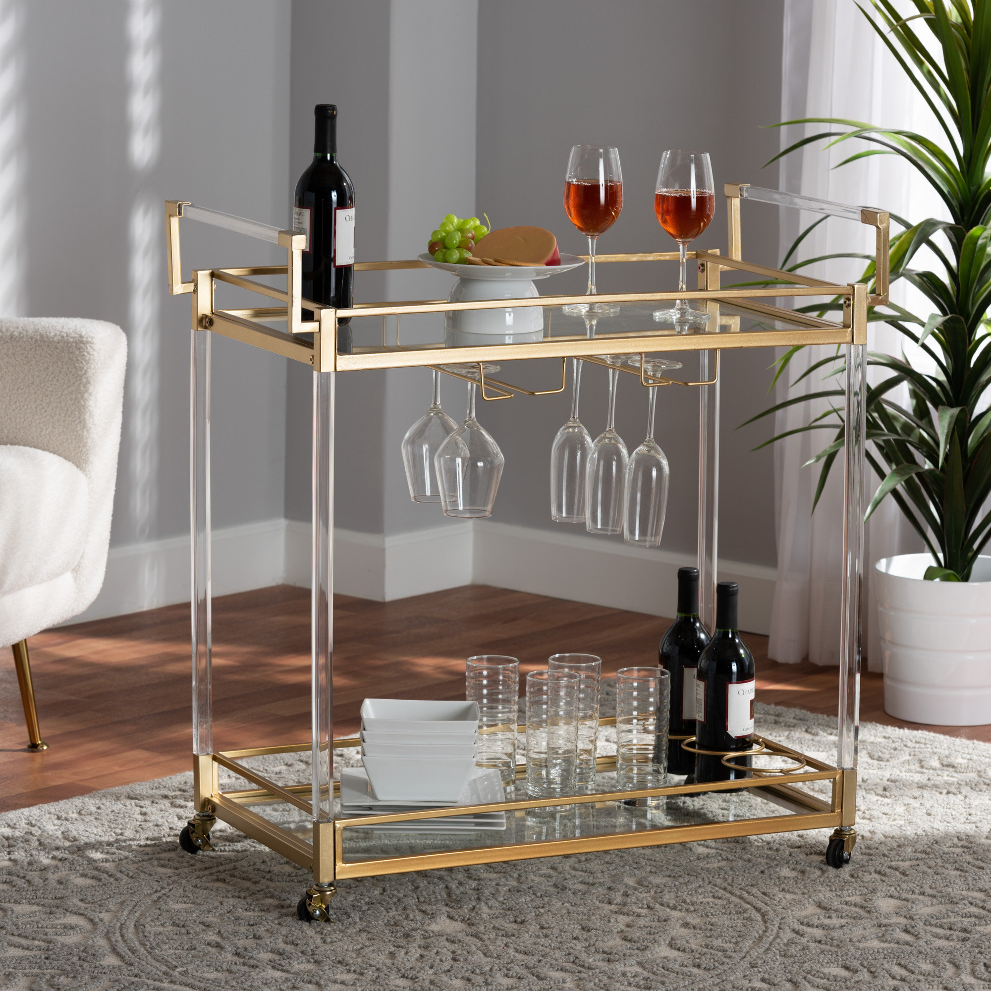 Everly Quinn Beirut Bar Cart & Reviews | Wayfair