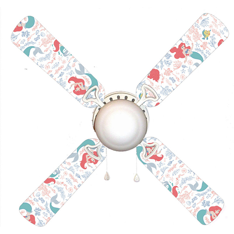 Ventilateur de plafond à 4 pales 42 po avec chaînette et ensemble d’éclairage inclus