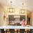 6-Light Dimmable Geometric Square/Rectangle Chandelier-18905011