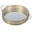 Vintage Brass Mirrored Vanity Tray