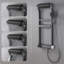 Modern Thermostatic Shower System With 4 Functions Led Display With Shelf