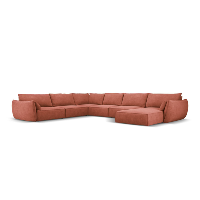Lee-Ryan 8 Seater Large Corner Sofa , Brown
