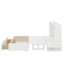 Queen Size Mobile Murphy Bed With Drawer And Little Shelves On Each Side