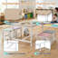 Ensemble de table et de chaises pour enfants 5 pièces en bois de peuplier massif-320347263