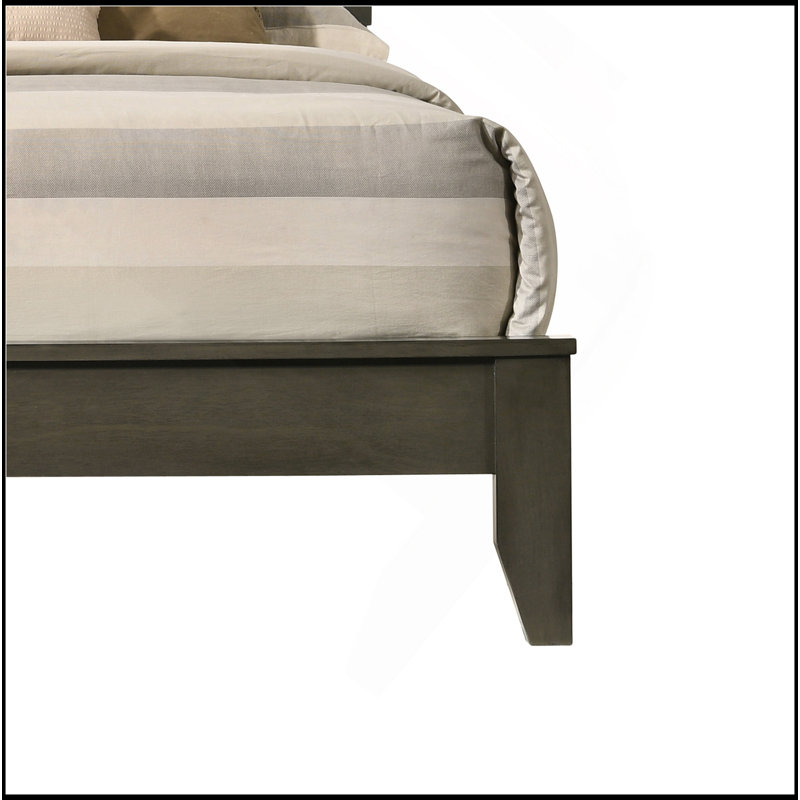 Grey Queen Sleigh Bed