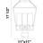 BASTILLE 4-Light Outdoor Post Lantern, Black