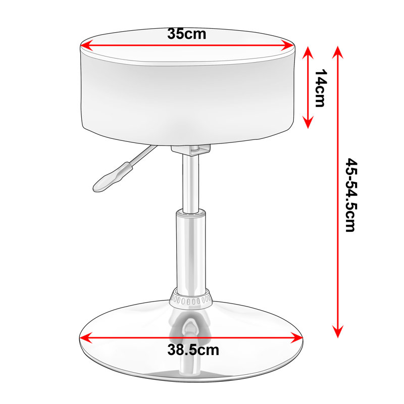 Davies Metal Accent Stool, Black
